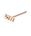 Love Shaped Silver Straight Nose Stud NSKA-325